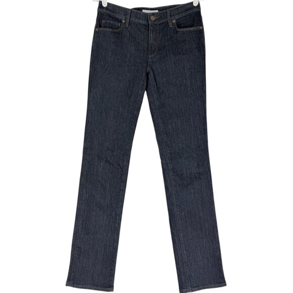 LOFT Women's Modern Straight Leg Stretch Low Rise Blue Denim Jeans Size 26/2 - Picture 1 of 11